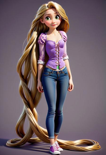 Realistic, Rapunzel, casual outfit