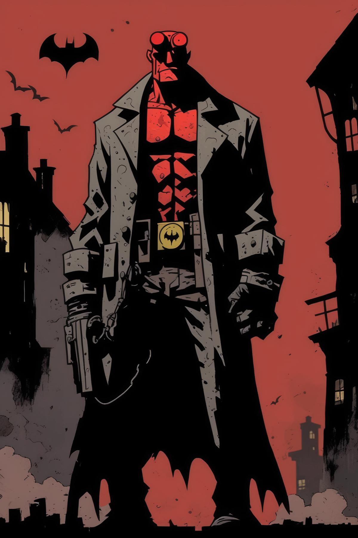 Mike Mignola Style image by Kappa_Neuro