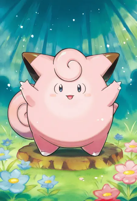 Clefairy: Tiny Pixie | ピッピ (Pokedex #0035) [Illustrious]