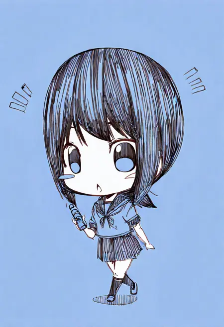 KoujiLineartBlue|こうじラインアートブルー|麹线稿蓝