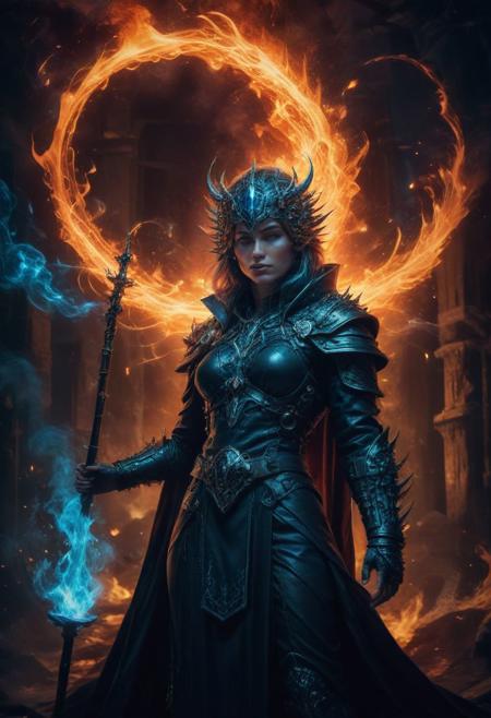 ((Full-length photograph / whole body photograph of the armadillo sorceress wearing long black sorceress robes with (silver spikes) and a (rod of blue fire) , standing in a  faint red mist, with an (obsidian tower) behind it)), 
:BREAK:
((Perfect photograph, strong fisheye-lens photograph (intense fisheye-view photograph), strong bokeh, cinematic photograph, experimental low angles, cinematic heaven, warm angelic lighting, intricately detailed, very detailed background, realisticvision-negative-embedding, epiCRealism ))