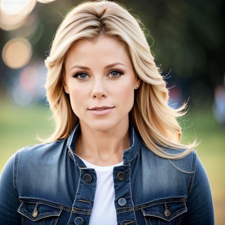 juliebowen a woman wearing a sweater, hair blowing in the wind, jeans, outside, park , portrait, (realistic, photo-realistic:1.37), ultra high res, ultra-detailed, incredibly beautiful girl, 8k uhd, dslr, soft lighting, high quality, film grain, Fujifilm XT3