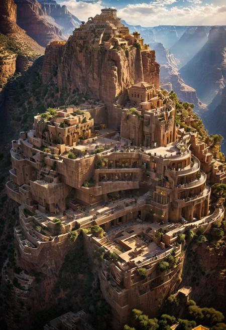 (The colonial city of the future, in the mist-filled Grand Canyon, on an unknown Earth-like planet, 2 moon on sky, Spaceship flight connects colonies, waterfulls:1.3), (Machu Picchu, a mountain settlement, incredibly spectacular:1.2), (Mario Botta:1.3), (avant-garde, future, reality, science fiction, photorealistic), (modern architecture:1.2), 
(Large Files, Ultra Realistic, 8K, 16k, FHD, HD, VFX, Perfect, Photography, composition, Architecture Sales Photography, Architecture Competition, Ultra High Resolution, Cinematography, High Resolution Image:1.1), (dramatic lighting, direct sunlight, ray tracing, clear shadow:1.2),  (real landscape:1.1), (blurred background:1.0), (urban background, more_details) ,
ac_neg1, great lighting, clear, hillscastel, extrusionbuilding, vertical