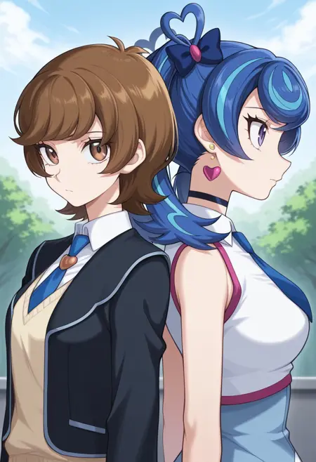 Skye / Aoi Zaizen + VR outfits - Yu-Gi-Oh! VRAINS - Pony + Illustrious
