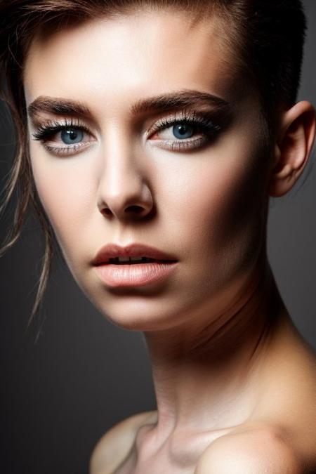 vnk, full color portrait of woman, (slick hair:1.0), 
masterpiece, best quality, sharp focus, 8k highres, ultra-detailed, rim light, (grey background:1.0),
 <lora:CR-VanessaKirby-frankyfrank2k:1.1>
