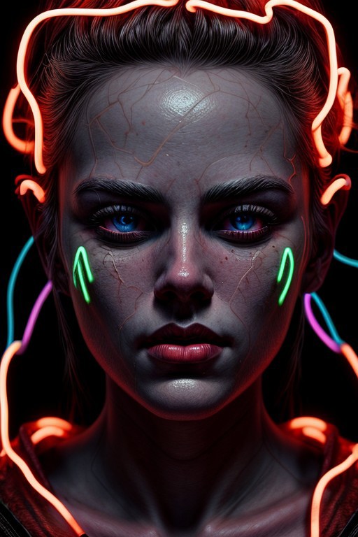 Beauty is a frightening power. neon ambiance, beautiful detailed intricate insanely detailed detailed, digital painting, vibrant, epic, masterpiece, HDR, sharp focus, illustration, ultra realistic, 8 k,