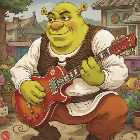 Traditional Japanese Painiting for Flux