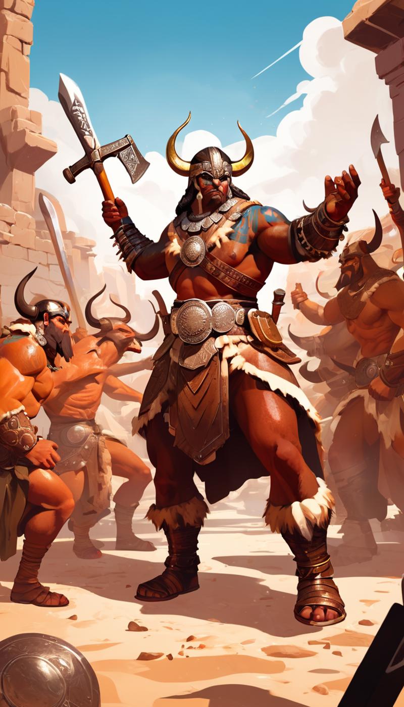 Barbarian [Diablo 4/IV] LoRA XL image by Hevok