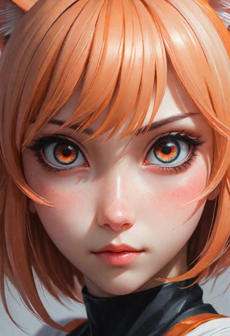 minimalist painting, pen and ink sketch, colorful,
black background, closeup anime portrait of a nekomimi girl, eye contact, action-packed, by Sakimichan, by WLOP, by Ilya Kuvshinov, by RossDraws, by Artgerm, elaborate, masterpiece, detailed