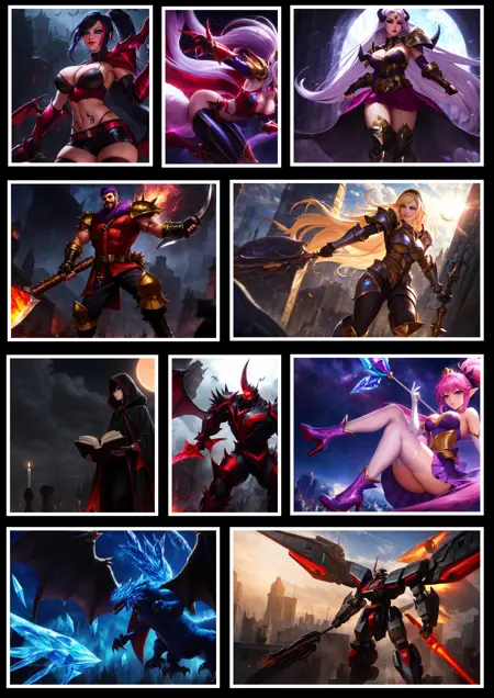 League of Legends - Splashscreen Style LoRA