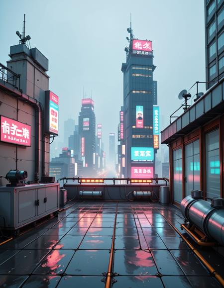 cyberpunk rooftop pony v1.0