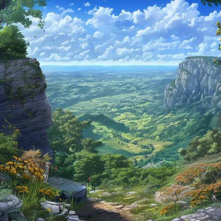 Clearing on mountain top (background, location) V1