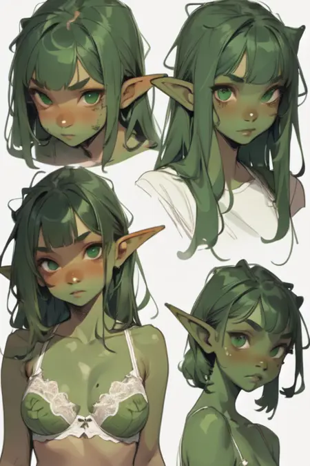 Goblin Girls faces V.01