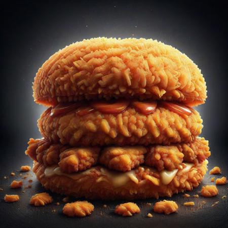 DFC, burger made of deep fried & crispy, best quality