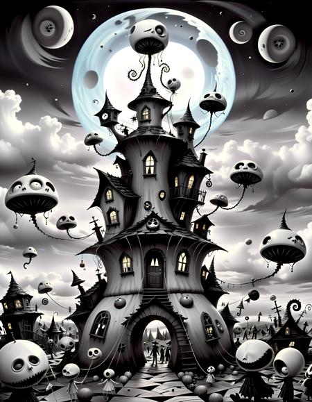 Tim Burton (Art Style) [SDXL] - Tim Burton (Painting Style) [SDXL], Stable  Diffusion LoRA