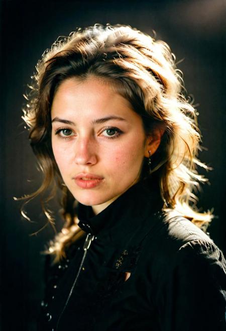 dutch revolution woman, face in shadow, low light, half body shot from the side, 1680 black costume, dark mood, Kodak Portra 160 analog film, medium format camera, artsy, gentle shadows, wide angle, contact test, damaged print, faded, grainy, blurry, pixelated, motion blur, vignette, low contrast