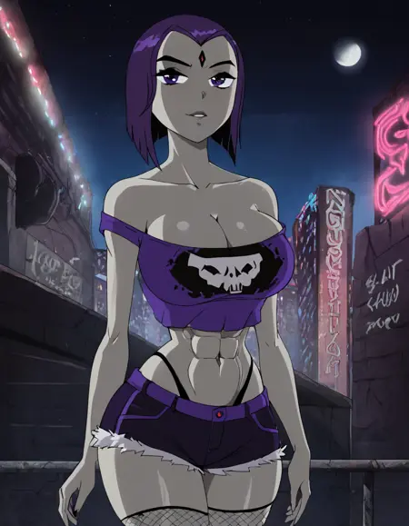 Raven (Teen Titans) Athletic NSFW Version 2