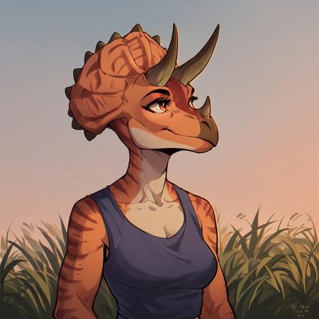 Anthro Triceratops [for pony] V1