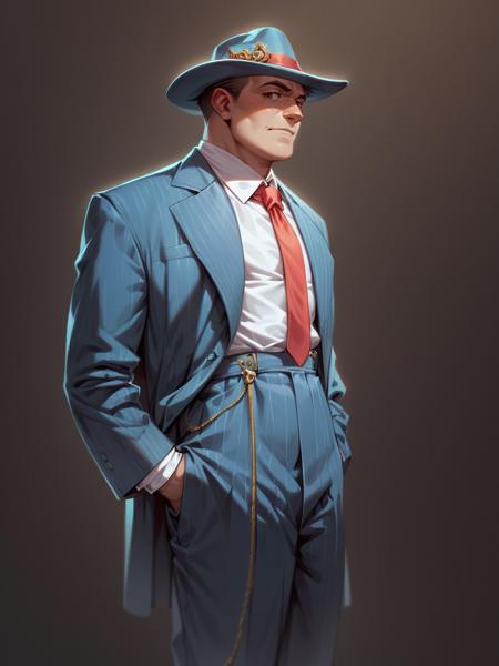 hat, necktie, z00t, zoot suit