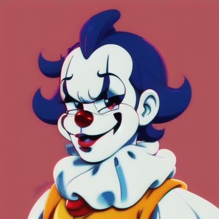 (ocds:1.2) portrait style of cute pennywise,  fleischer studios, high detailed, 4k  <lora:1930Model:1>