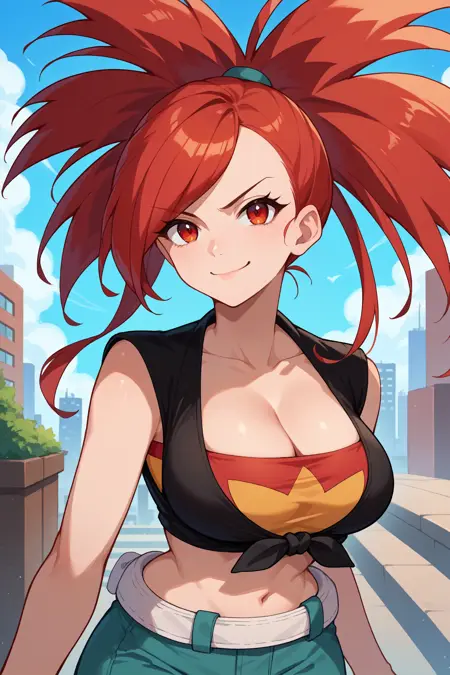 Flannery/アスナ (Pokemon Ruby and Sapphire) SDXL LoRA [Pony Diffusion]