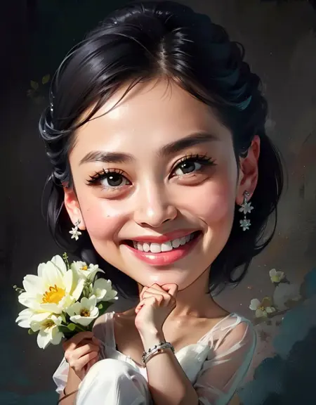 Cartoon漫画头像设计-半身大头照