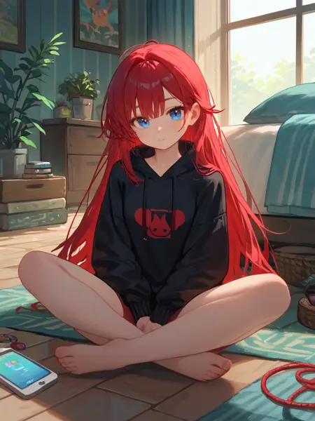 [LoRA] SittingCrossLegged (Pony)