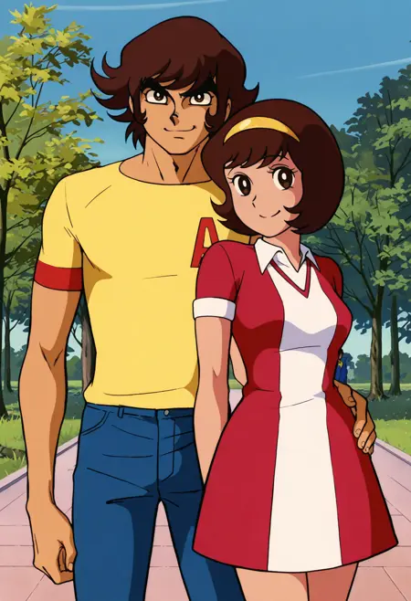Akira Fudo & Miki Makimura/不動明と牧村美樹 - Devilman (1972) | Illus Couple