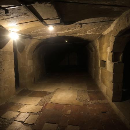 <lora:liminalspaces2:1>,  liminalspaces, 

A dimly lit, subterranean wine cellar filled with dusty bottles and cobwebbed corners. The sense of timelessness and forgotten history is palpable as the camera pans over the neglected space.