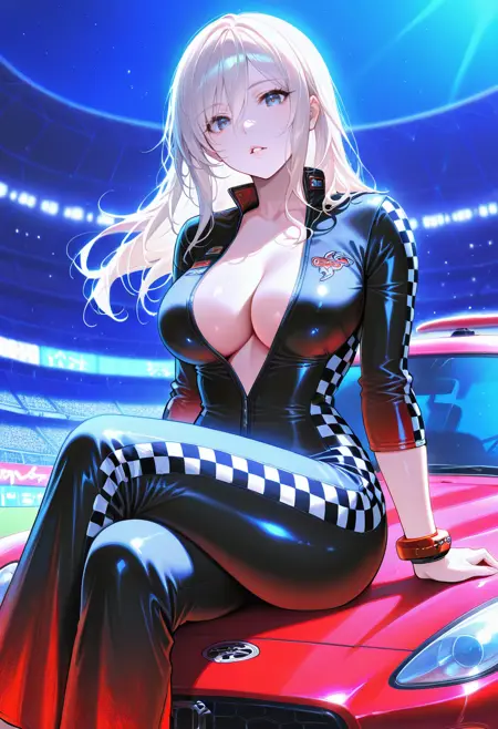 Racing Bodysuit - DOA Outfit l IllustriousXL