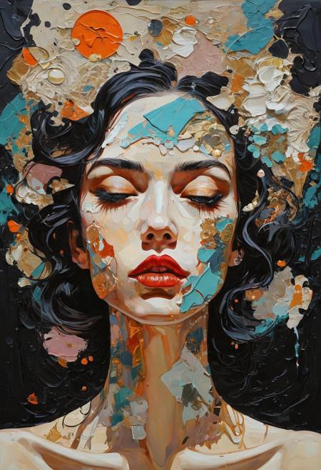 very detailed abstract impasto oil painting by joe fenton, by kaethe butcher, trending on artstation