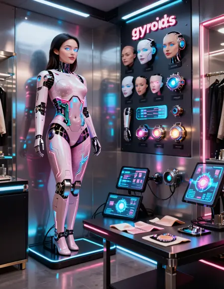 cyberpunk boutique pony