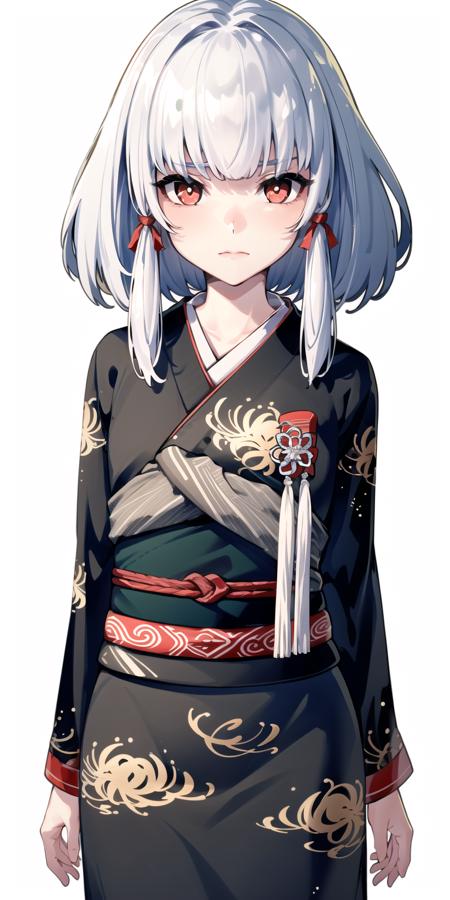 siragiku\\(ffmb\\),black kimono,1girl,solo siragiku\\(ffmb\\),white kimono,1girl,solo