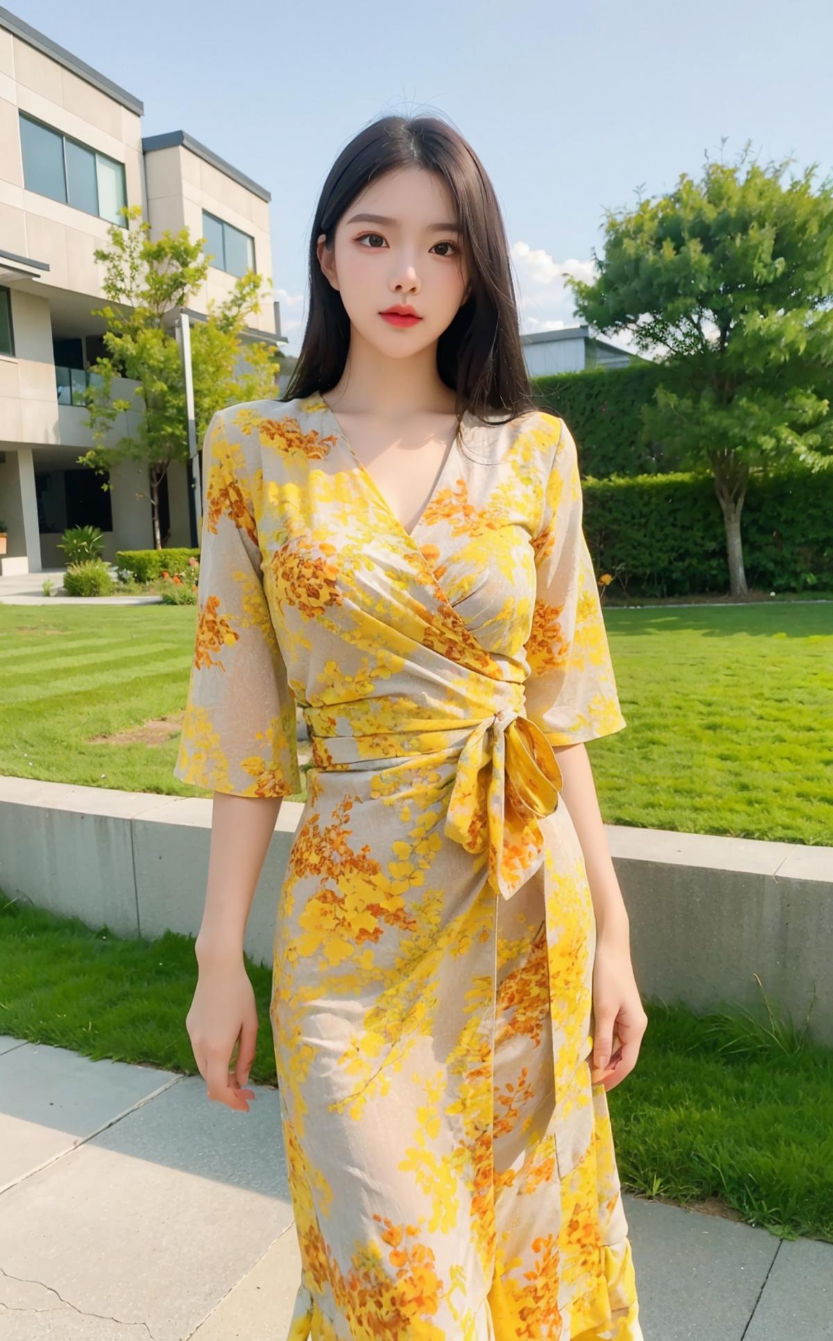 Yellow fashion dress|黄色战袍 image by wei001