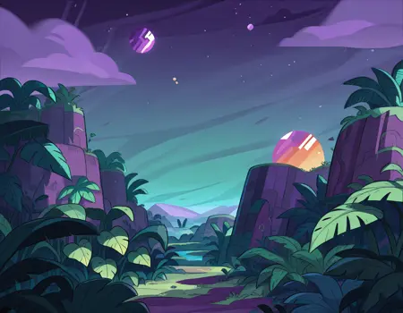 Steven Universe Style Backgrounds - Illustrious