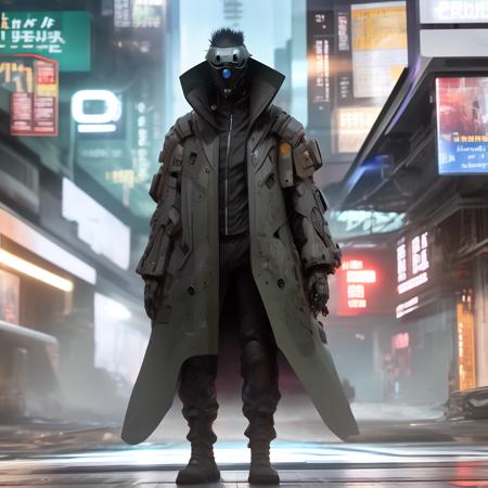 cyberpunk hacker character concept art, Stable Diffusion