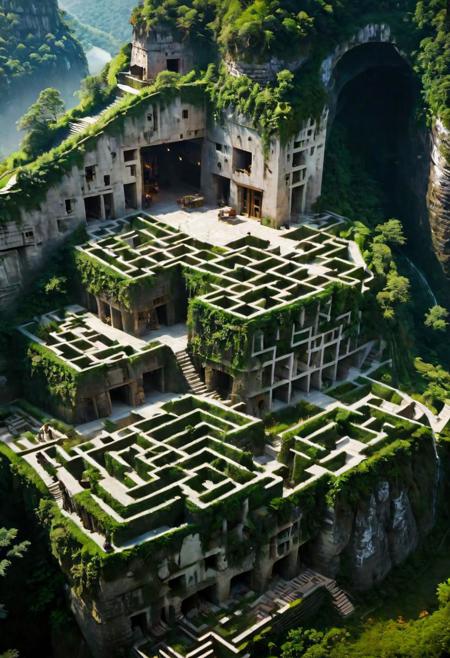 (FIRST PEOPLE PERSPECTIVE VIEW,  marvellous settlement,  spectacular ruins,  stonewalls,  maze:1.8), 
(settlement hidden in a cave dwelling:1.5), 
(Son Doong|sinkhole|underground_cave welling:1.4), 
(landscape architecture,  brutalist architecture:1.3), 
(large file,  super realistic,  4k,  8K,  16k,  FHD,  HD,  VFX,  perfect,  photograpy,  super high resolution,  cinematic photography:1.1), 
(extra long shot,  wide-angle lens,  POV,  DOF:1.2),  rich shadow, (harmonious color:1.1),  night,  lowlight,  lightless,  nightview, 
FUTURE_URBAN,  Apartment , furure_urban, future_skyline, urban,  badweather,  dark clouds,  horizontal decorative,  dark theme, city, badweather, dark clouds,  (dark theme:1.5), ,  heavy rain,  (raindrop details:1.4), 
[:(Door details, Window details, Railing details, Staircase details, Furniture details, Appliance details, Vehicle details, Leaf details, Stone texture, Wood texture, Marble texture, Cement texture, metal texture, glass texture:0.4):0.85],