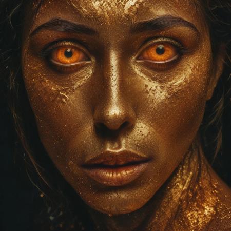 Silhouette real, breathtaking detailed, masterpiece, lovely, charming, awe-inspiring, radiant, magnificent. (real female withvibrant orange glowing smoldering accent and shiny gold color scheme:1.02). glossy.
<lora:InkArtXL_1.2:0.4> <lora:FaeTastic:0.35> . award-winning, professional, highly detailed . extremely high-resolution details, photographic, realism pushed to extreme, fine texture, incredibly lifelike, high contrast, well defined, realistic skin, detailed skin.