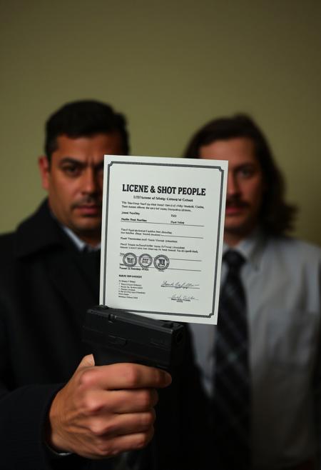 License to shoot people as a joke document