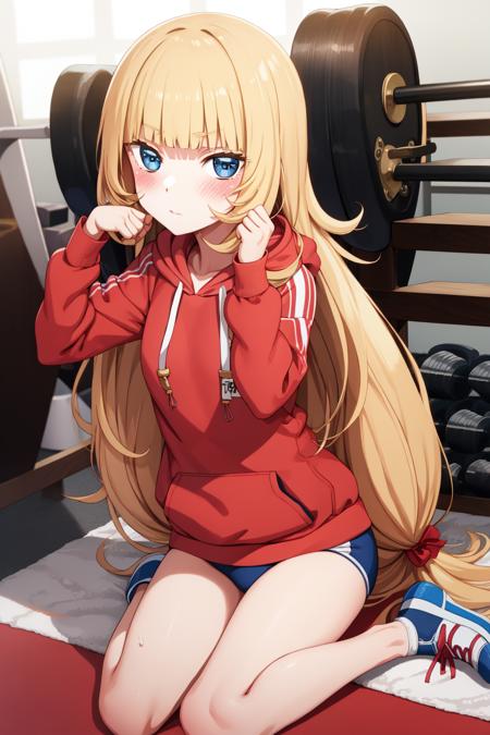 long hair, blonde, anime, anime girls, Anime screenshot, Otome Game Sekai wa  Mob ni Kibishii Sekai desu, Olivia (Otome Game Sekai), digital art