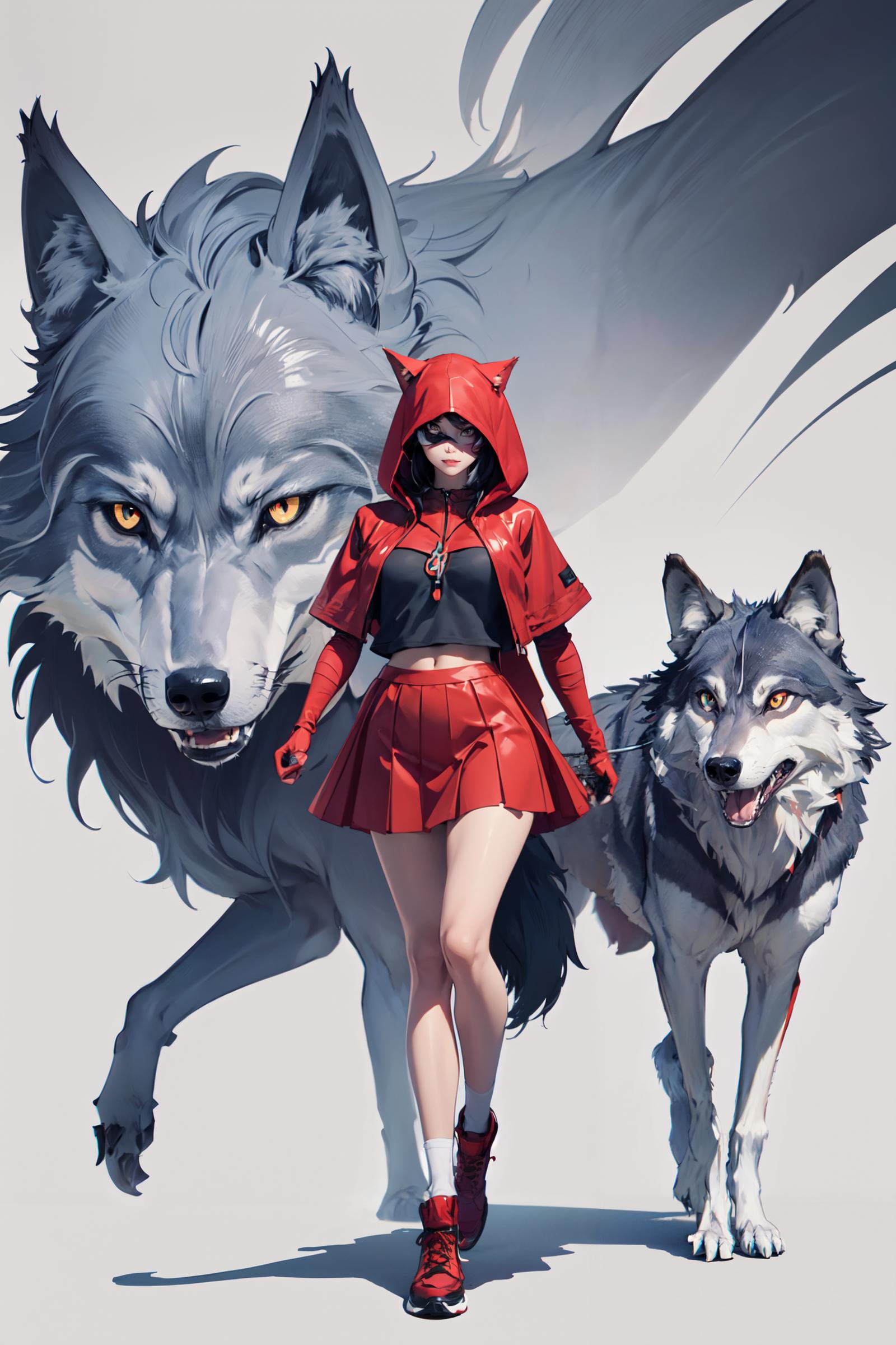Sexy Little Red Riding Hood outfit|情趣内衣:小红帽疯狂抽插狼先生款 image by shigato