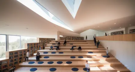 Library Steps_图书馆大台阶