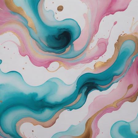 (abstract watercolor, swirling ink, limited color palette, turquoise pink gold pastels, colorful, dreamwave, aesthetic:1.1) , it is in a Shadowrun setting, it is anthropomorphic reimagined as a Horizon zero dawn game character