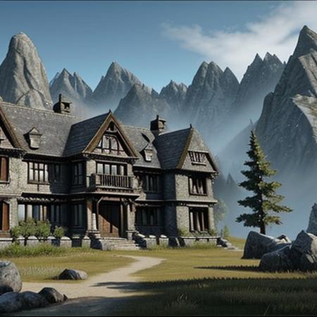 skyrim mansion in the country
