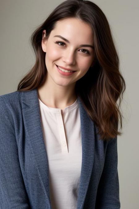 young girl smiling