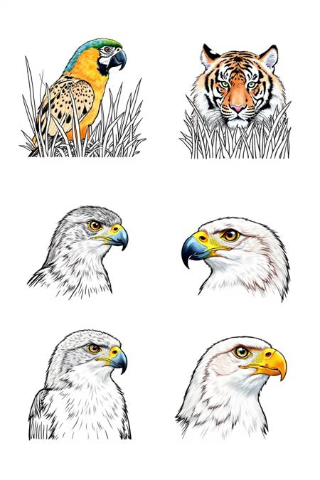 DX_Animal Portrait Drawing_Creation Of Multiple Animal Images v1.0