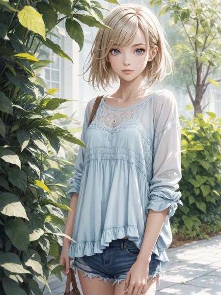 absurdres, highres, ultra detailed, (1girl:1.3),
BREAK
, watercolor style, soft blending, dreamy washes, delicate textures,
BREAK
casual style, comfortable clothing
 <lora:_rL2170:0.5> <lora:flat2:-0.5>