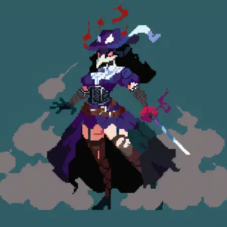 Juna.Ros 8x pixel art style LoRA