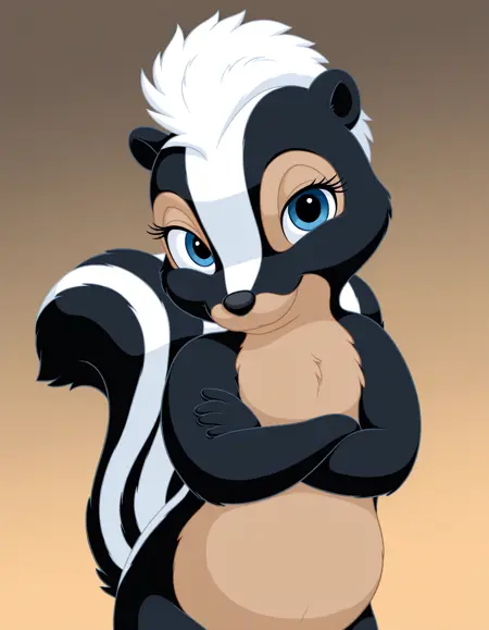 Flower from «Bambi» | VK Stickers style | Illustrious