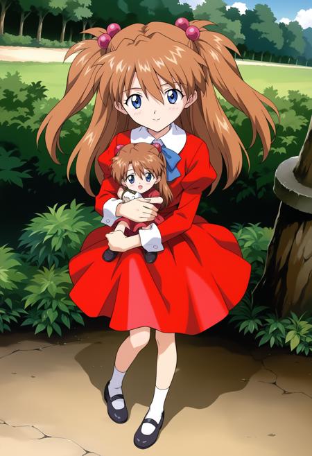 Asuka Langley Sohryu, child, (惣流・アスカ・ラングレー), Neon Genesis Evangelion (新世紀エヴァンゲリオン), LoRA, PonyXL v1.0